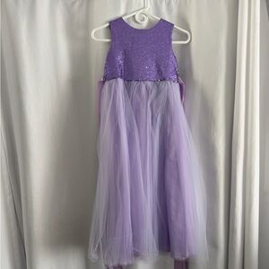 NEW Lilac Sequin Tulle Girls' Dress - size 10